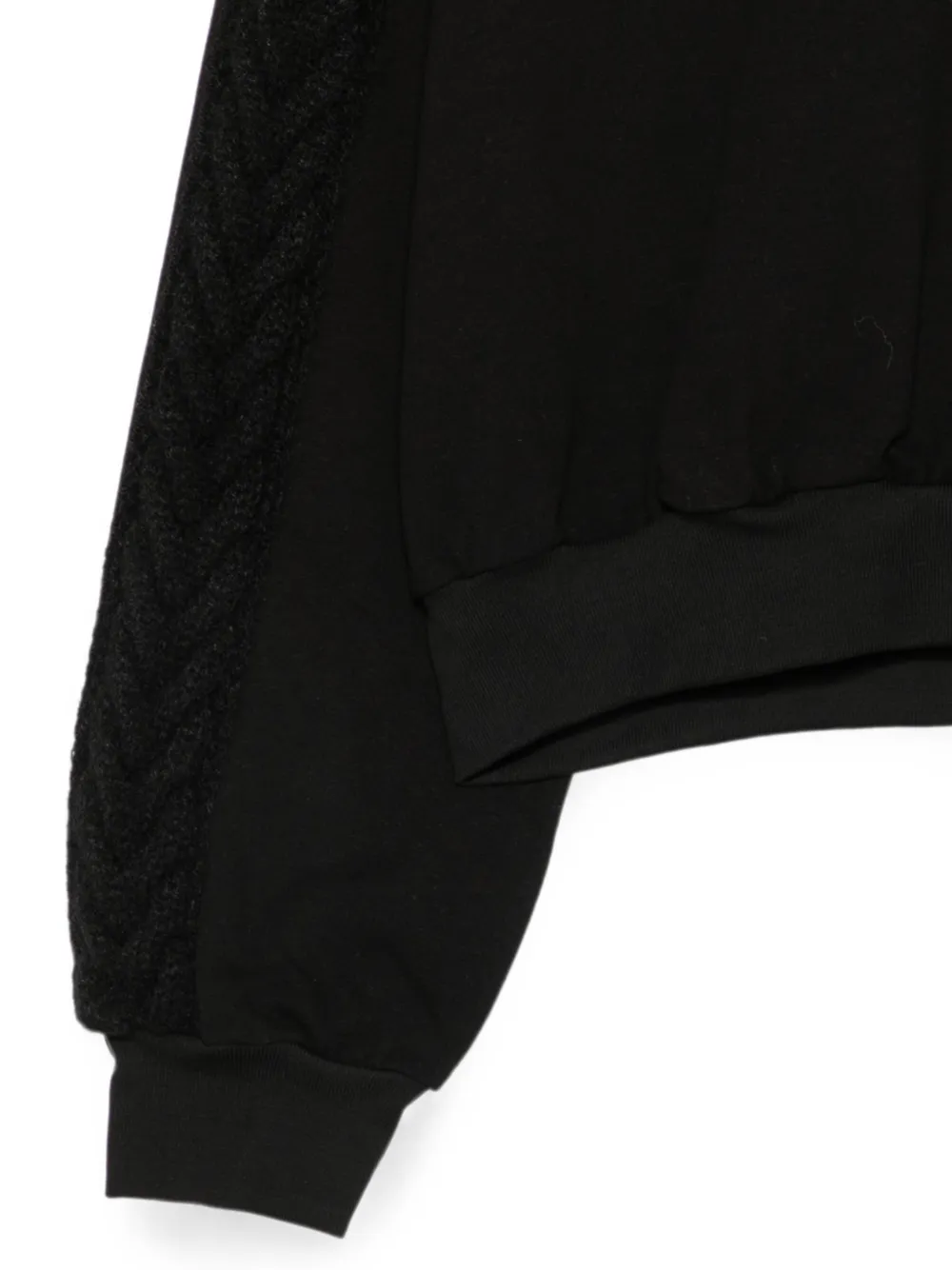 TWINSET Kids Kabelgebreide trui met lange mouwen Zwart