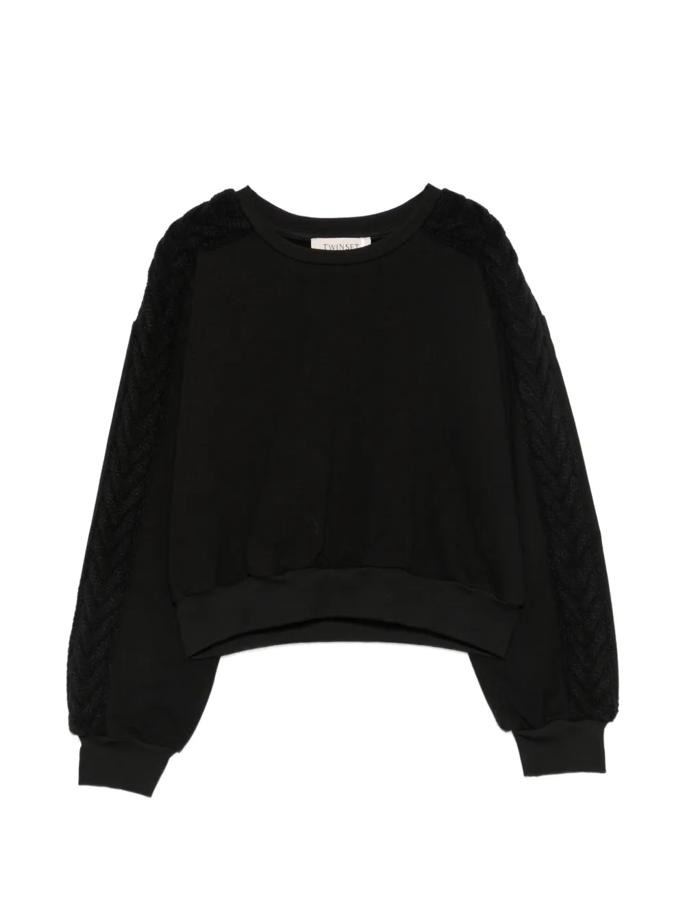 TWINSET Kids cable-knit long-sleeve sweater - Nero