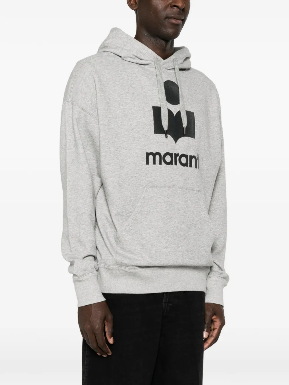 MARANT Miley hoodie met trekkoord en logoprint Grijs