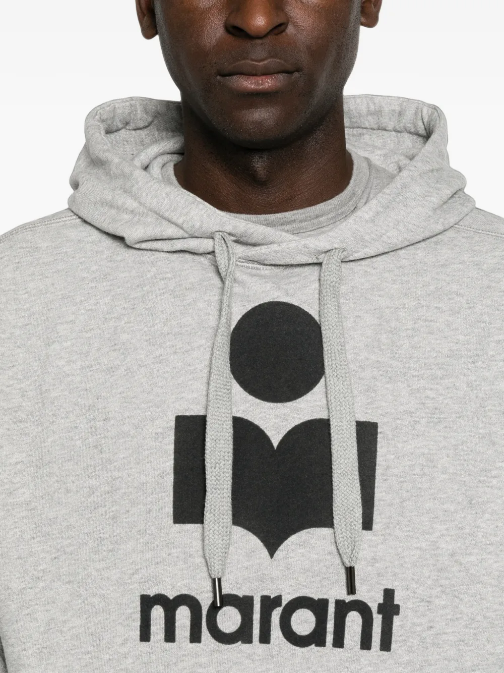 MARANT Miley hoodie met trekkoord en logoprint Grijs