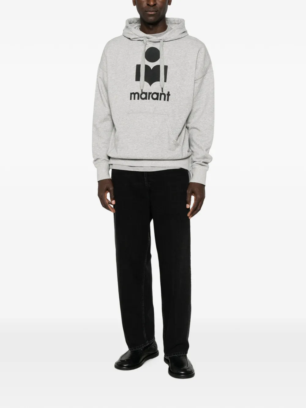 MARANT Miley hoodie met trekkoord en logoprint Grijs