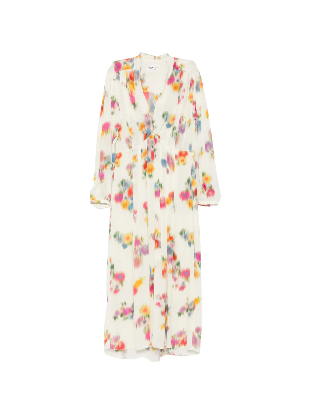 MARANT ÉTOILE floral-print pleated maxi dress