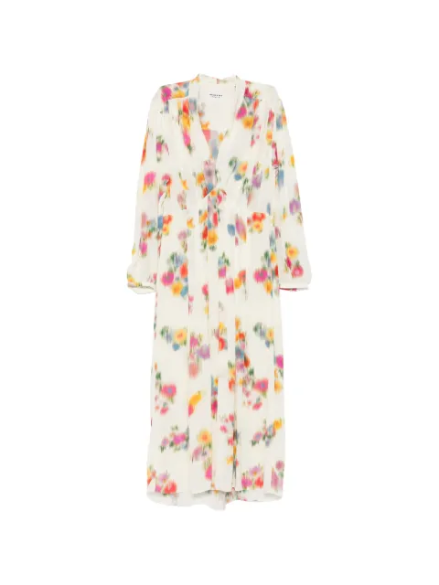 MARANT ÉTOILE floral-print pleated maxi dress
