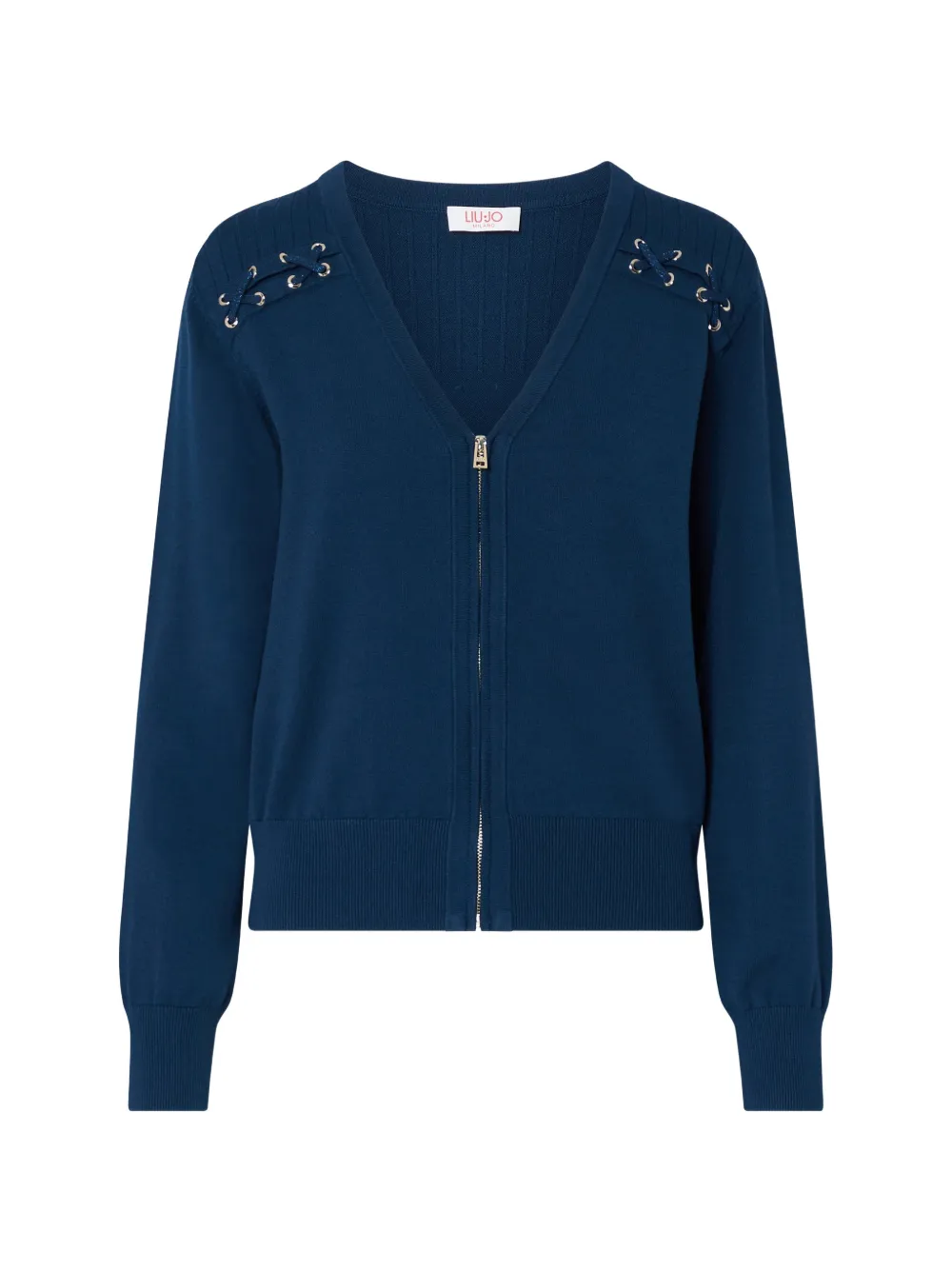 LIU JO cardigan with laces - Blu