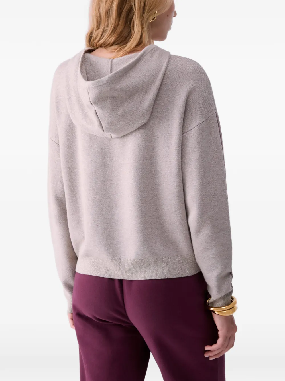 LIU JO Hoodie met jacquard Beige