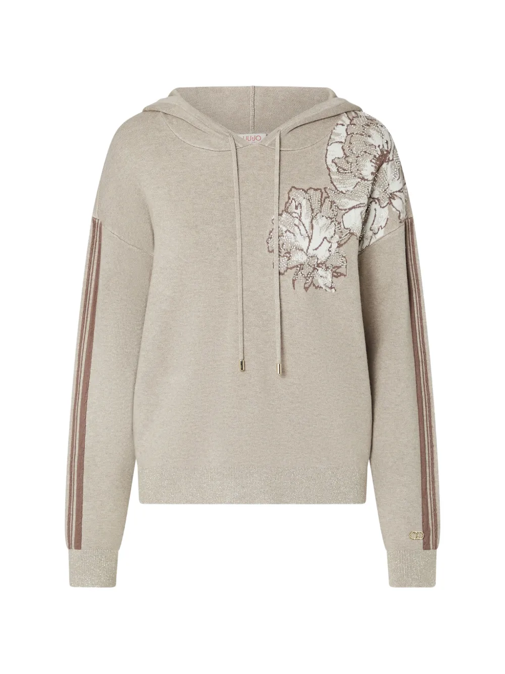 LIU JO jacquard hoodie - Toni neutri