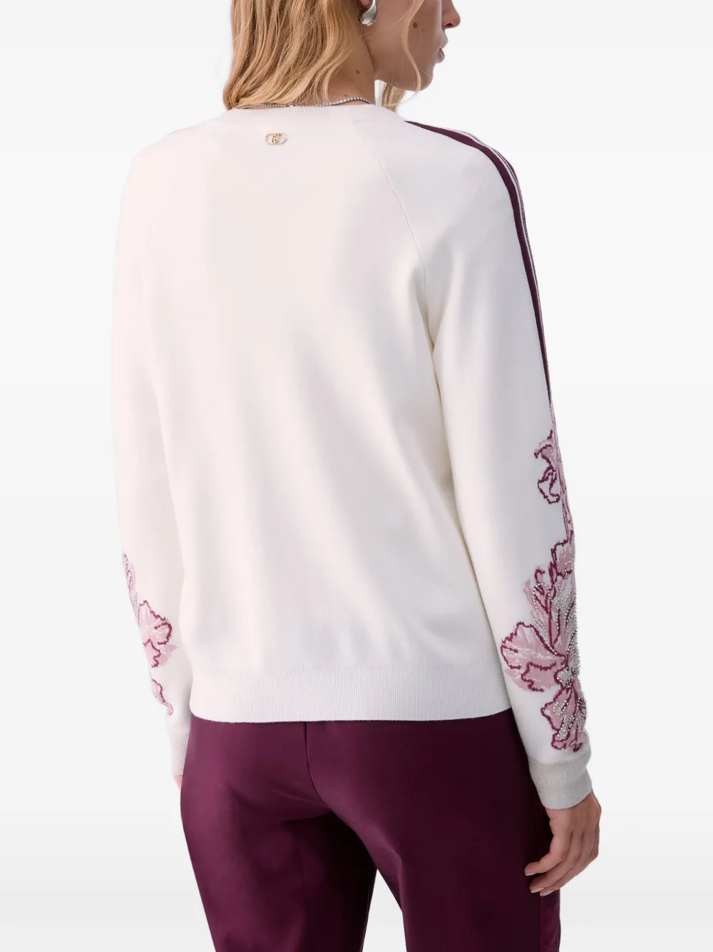 LIU JO Vest met jacquard Beige