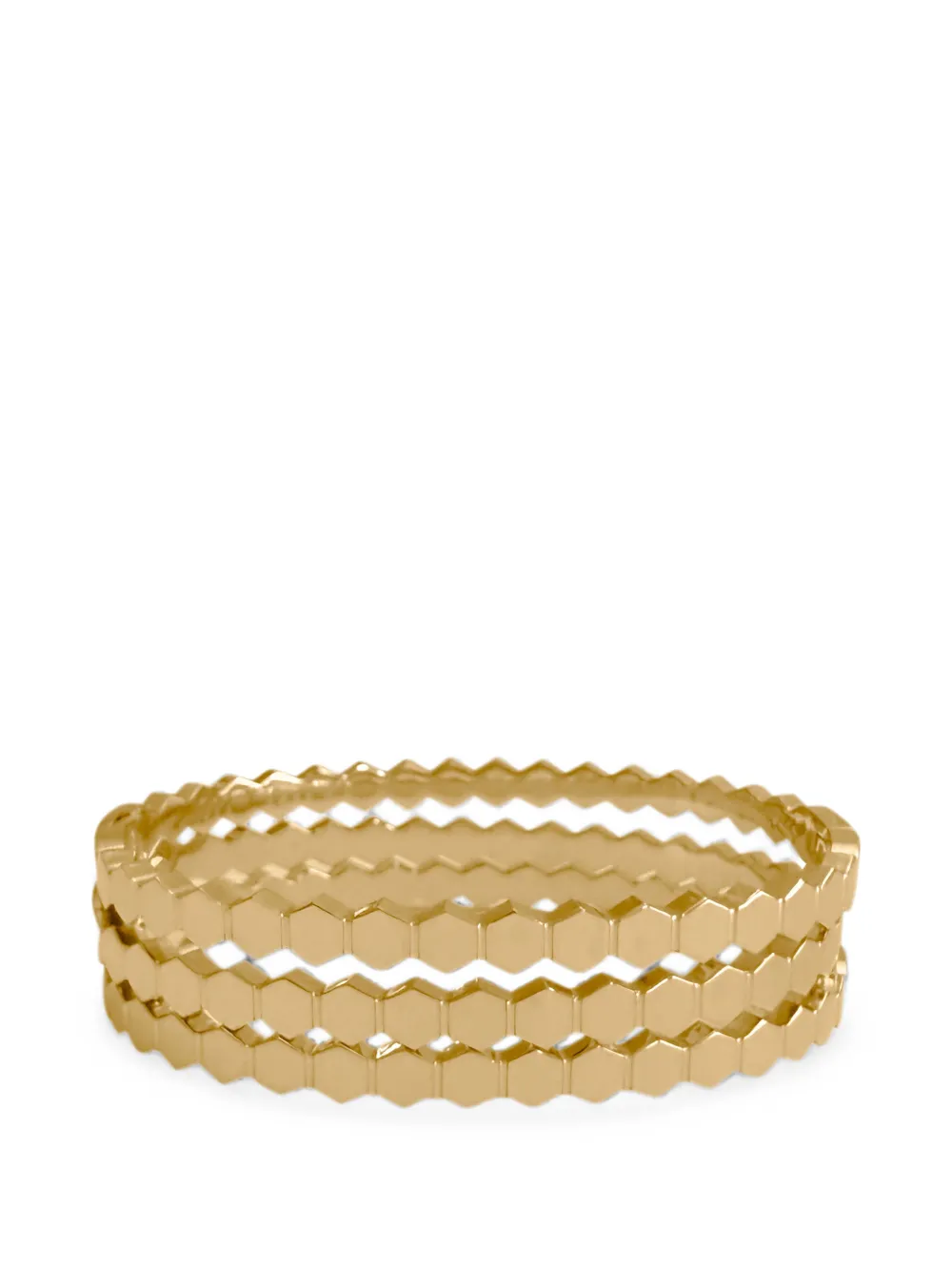 HZMER JEWELLERY Astra Luxe hexagonal bracelets (set of three) - Oro