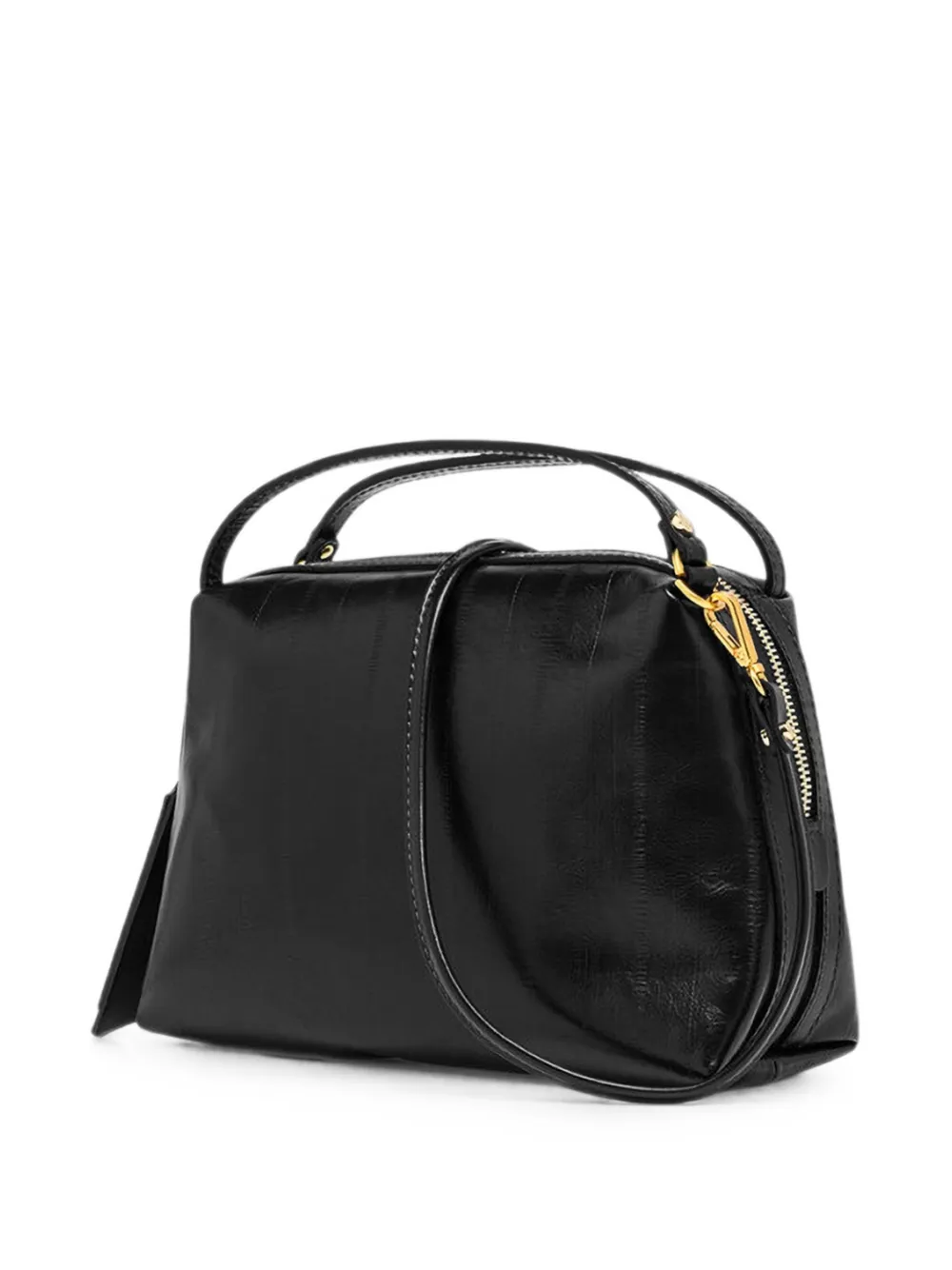 GIANNI CHIARINI Medium Alifa shopper met print Zwart