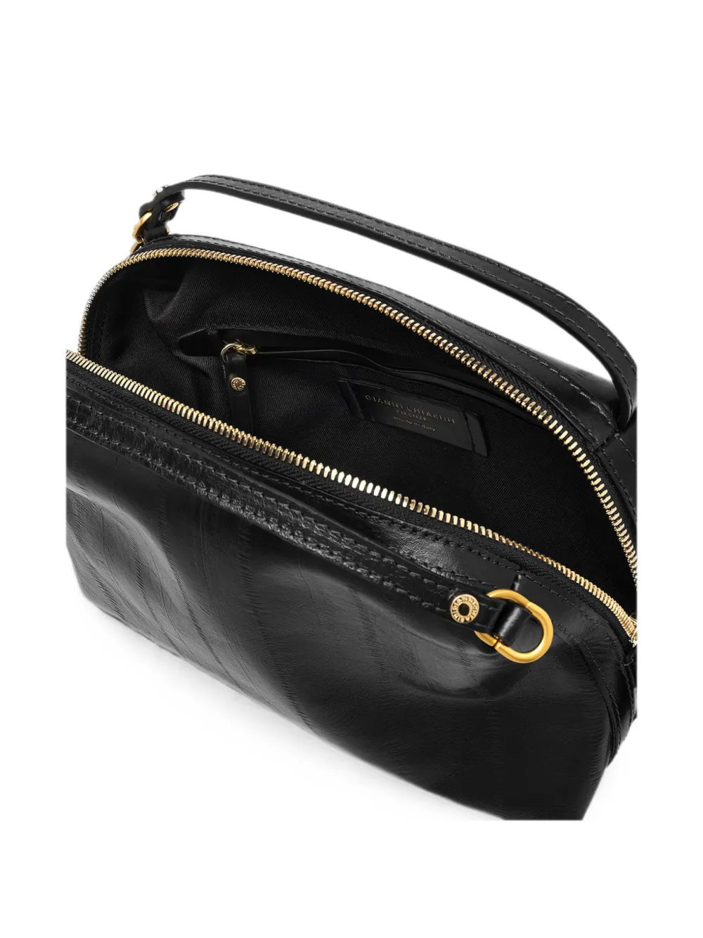 GIANNI CHIARINI Medium Alifa shopper met print Zwart