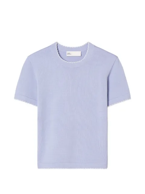 Tory Burch wool scalloped top