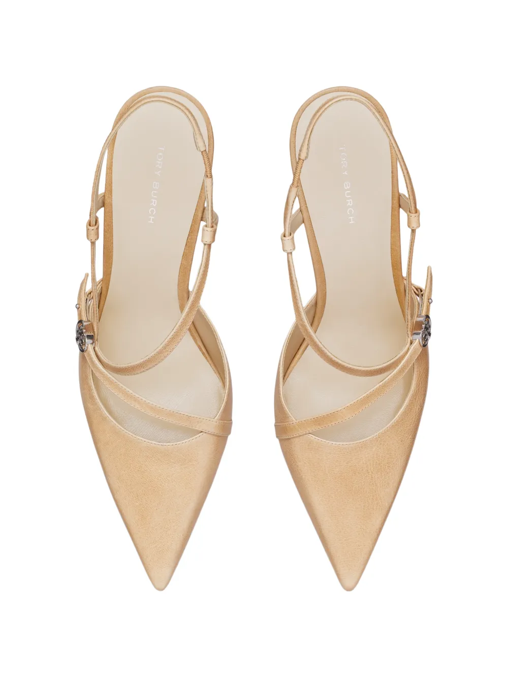 Tory Burch Double T buckle pumps Beige