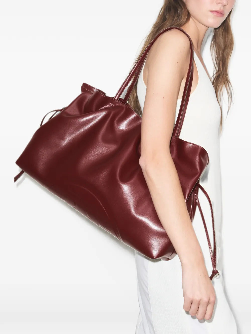 Tory Burch Ella shopper met logo-reliëf Rood
