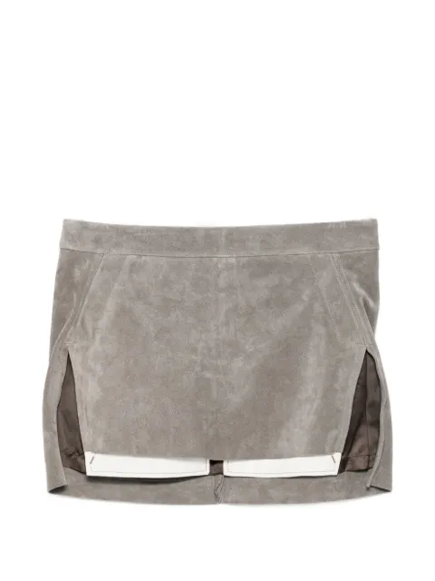 Rick Owens fog cut-off mini skirt