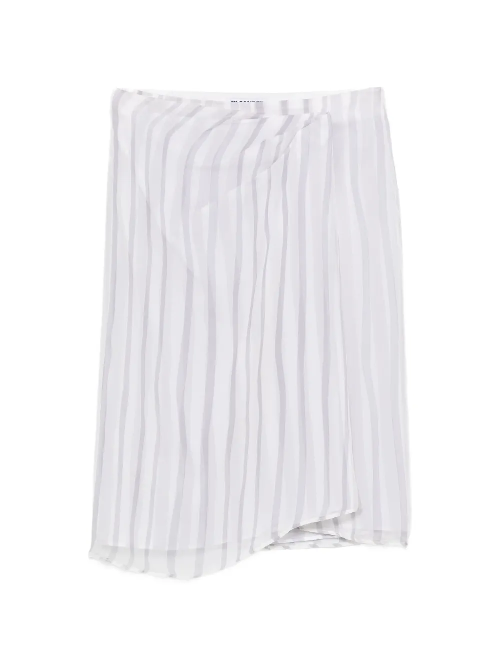 Jil Sander Pre-Owned 2000s striped midi skirt - Bianco