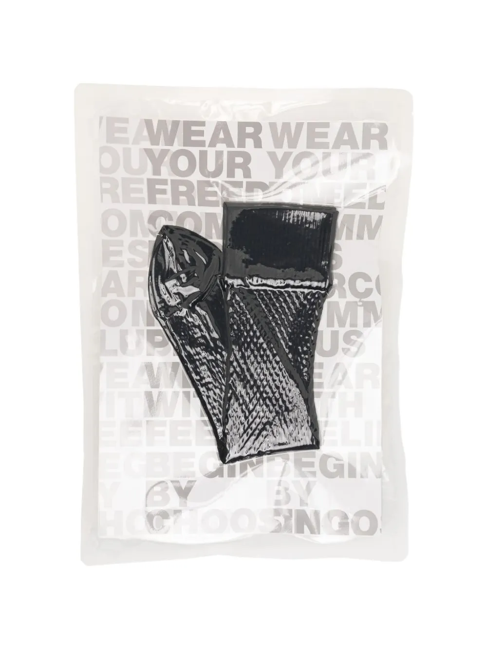 Comme des Garçons Homme Plus logo-detail ribbed socks - Nero