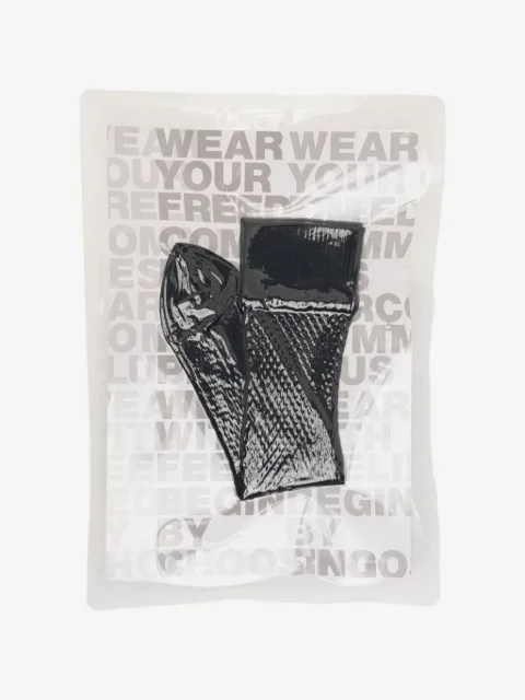 Comme des Garçons Homme Plus calcetines de canalé con detalle de logo