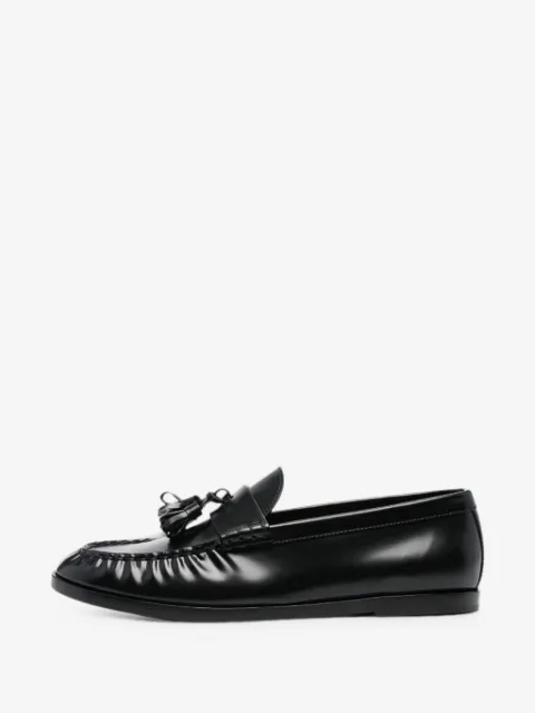The Row tassel-detail leather loafers