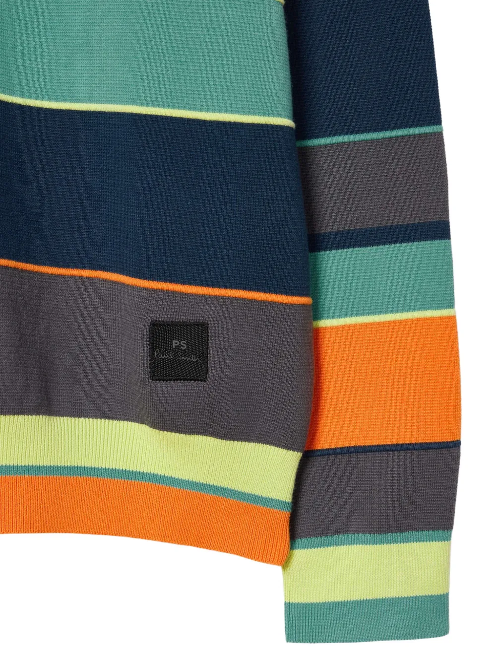 Paul Smith Gestreepte katoenen trui Blauw