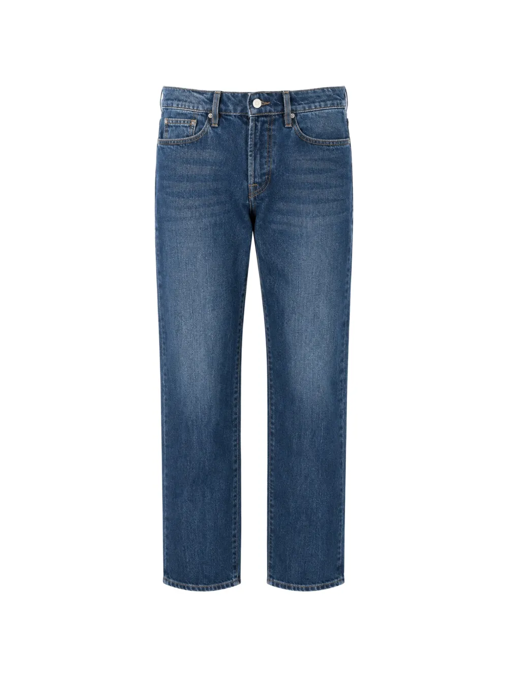PS Paul Smith Organic Authentic faded-effect straight-leg jeans - Blau