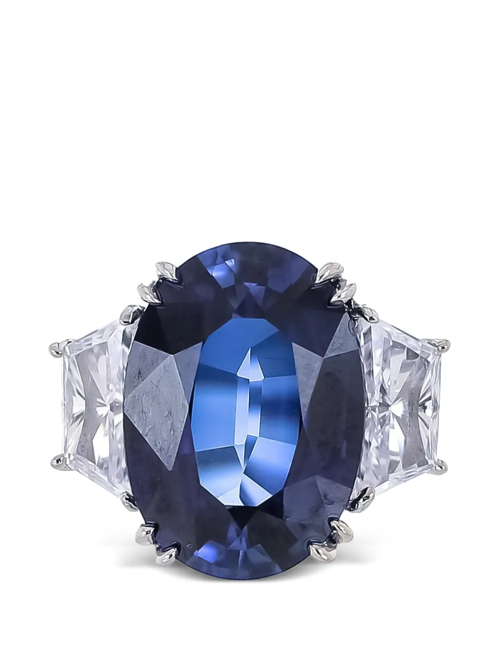 Fantasia by Deserio sapphire cubic zirconia ring - Argento