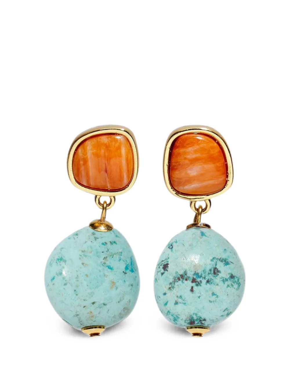 Lizzie Fortunato Citrus Splash drop earrings - Verde