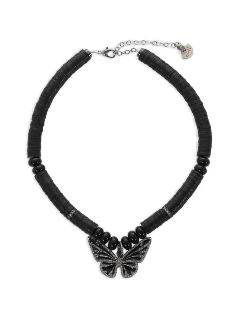 Hijas de Puka butterfly beaded necklace