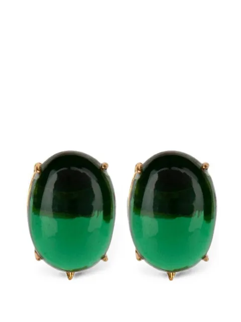 Bounkit Jewelry quartz cabochon earrings