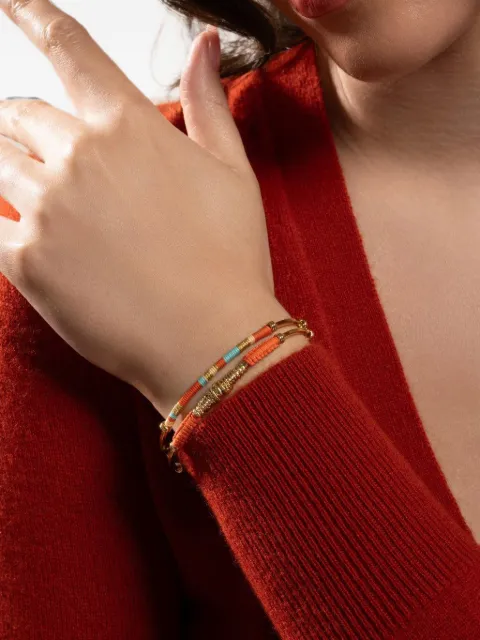 Gas Bijoux Zanzibar thread-wrapped bracelet