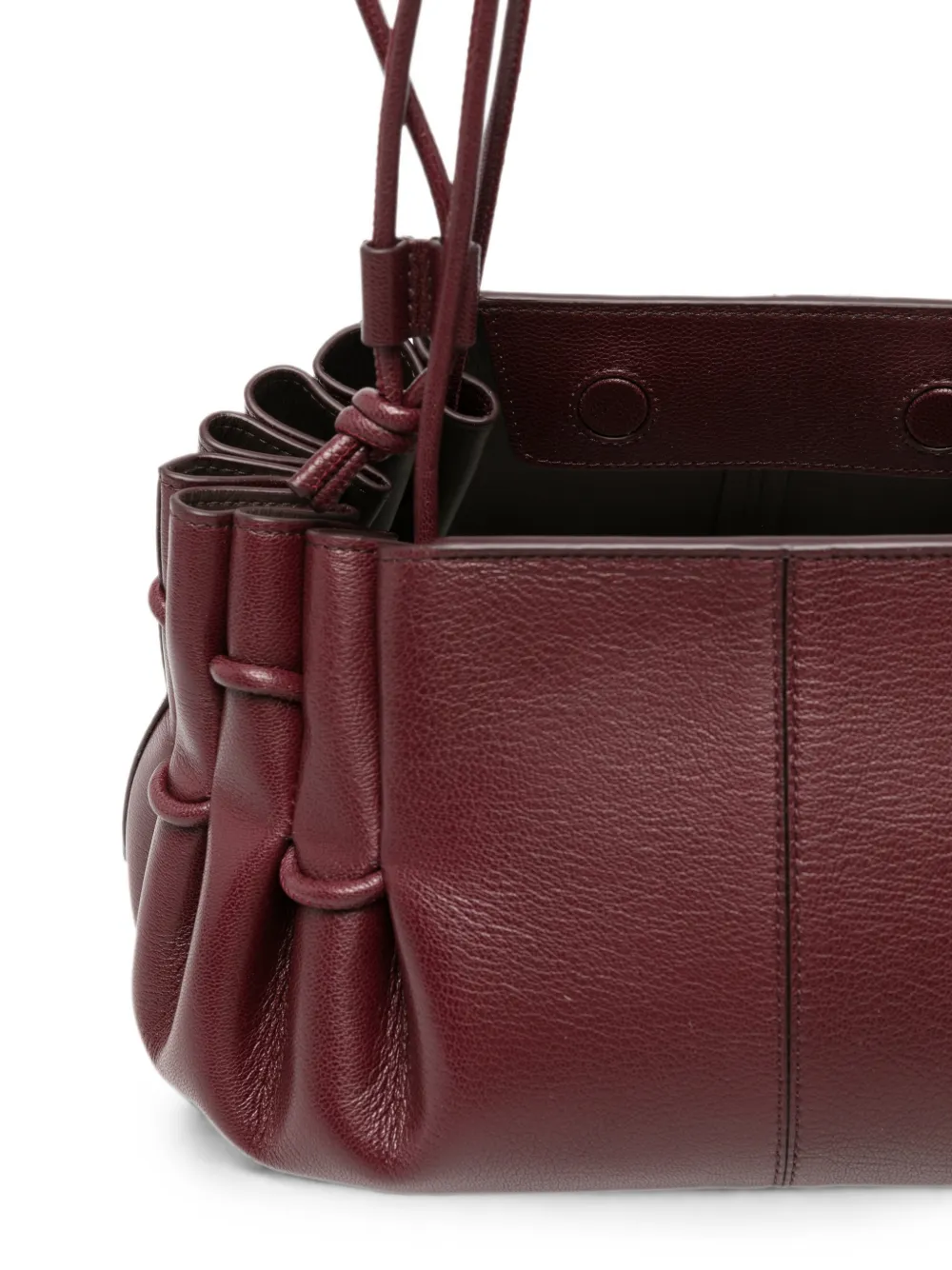 Hereu Shopper met ruches Rood