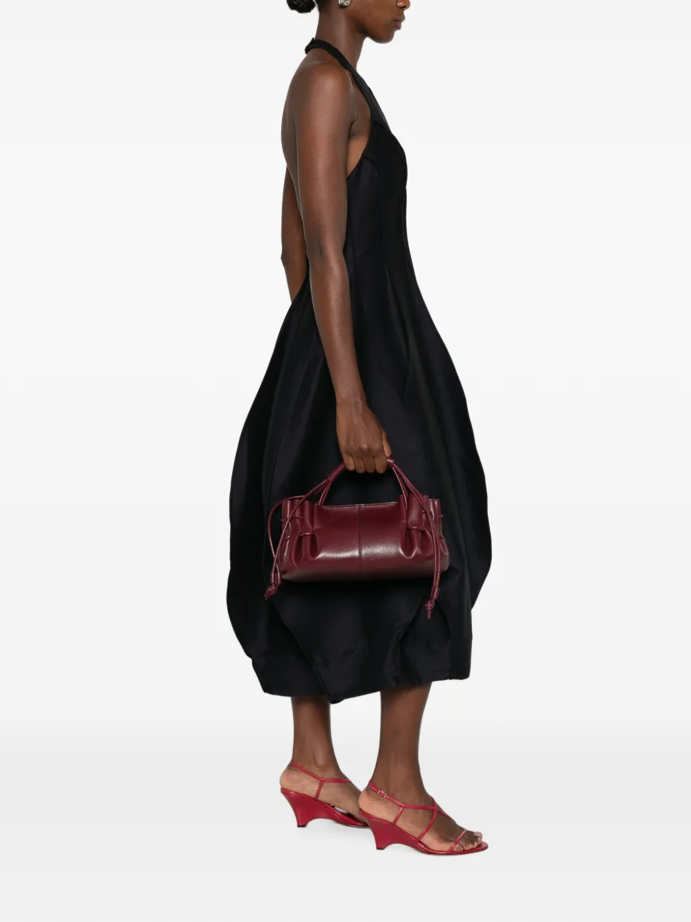Hereu Shopper met ruches Rood