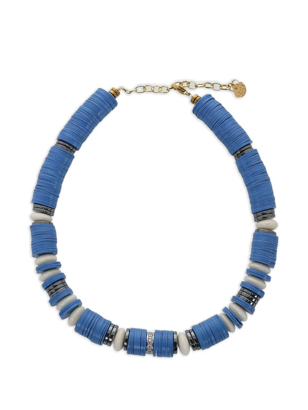 Hijas de Puka rondelle necklace - Blau