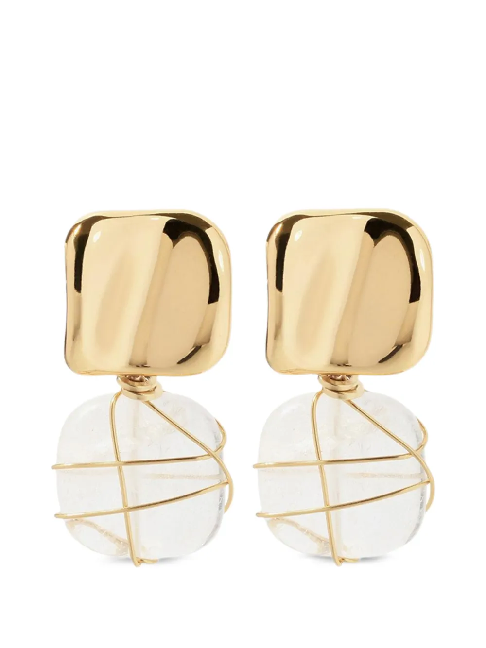 Gas Bijoux Rainbow rock crystal earrings