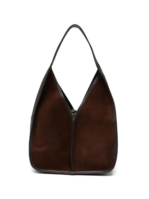 Hereu Calella suede-panel shoulder bag