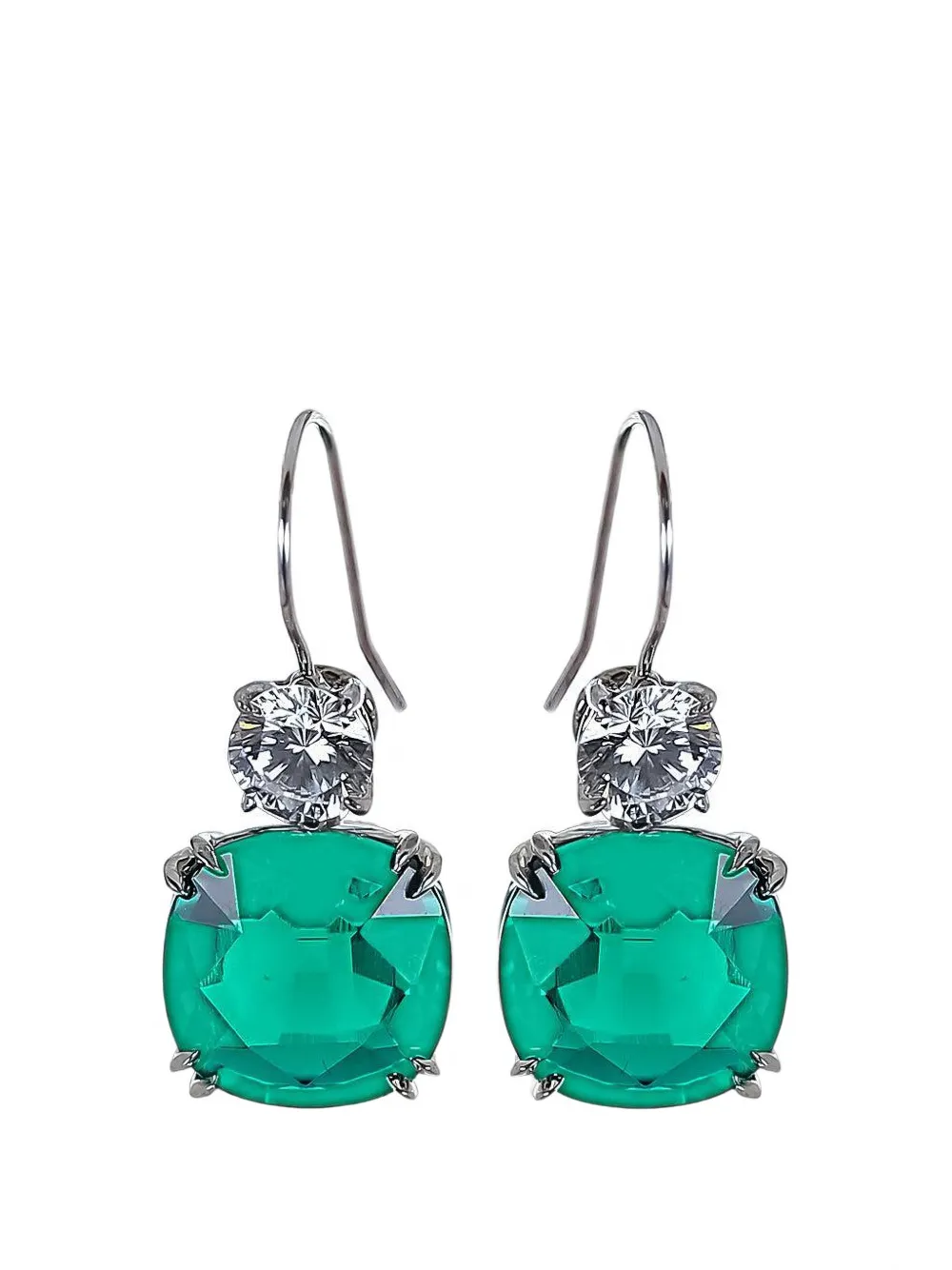Fantasia by Deserio drop earrings - Verde