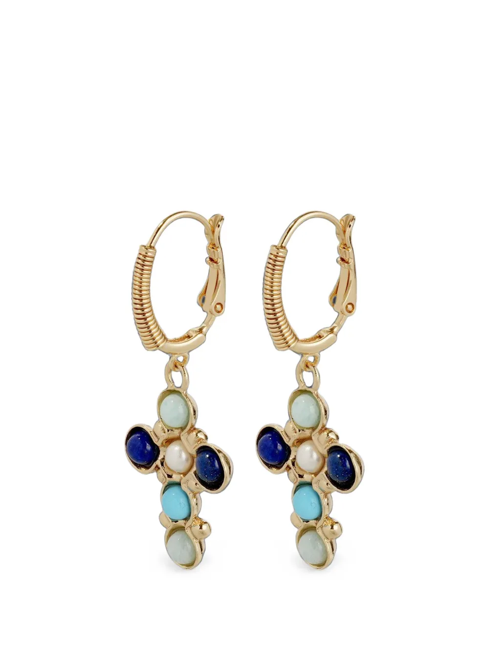 Gas Bijoux Tao Cruzita cabochon-embellished earrings - Oro