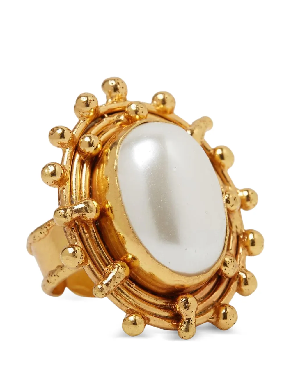 Sylvia Toledano Stone Dots Ring mit Perlen - Gold