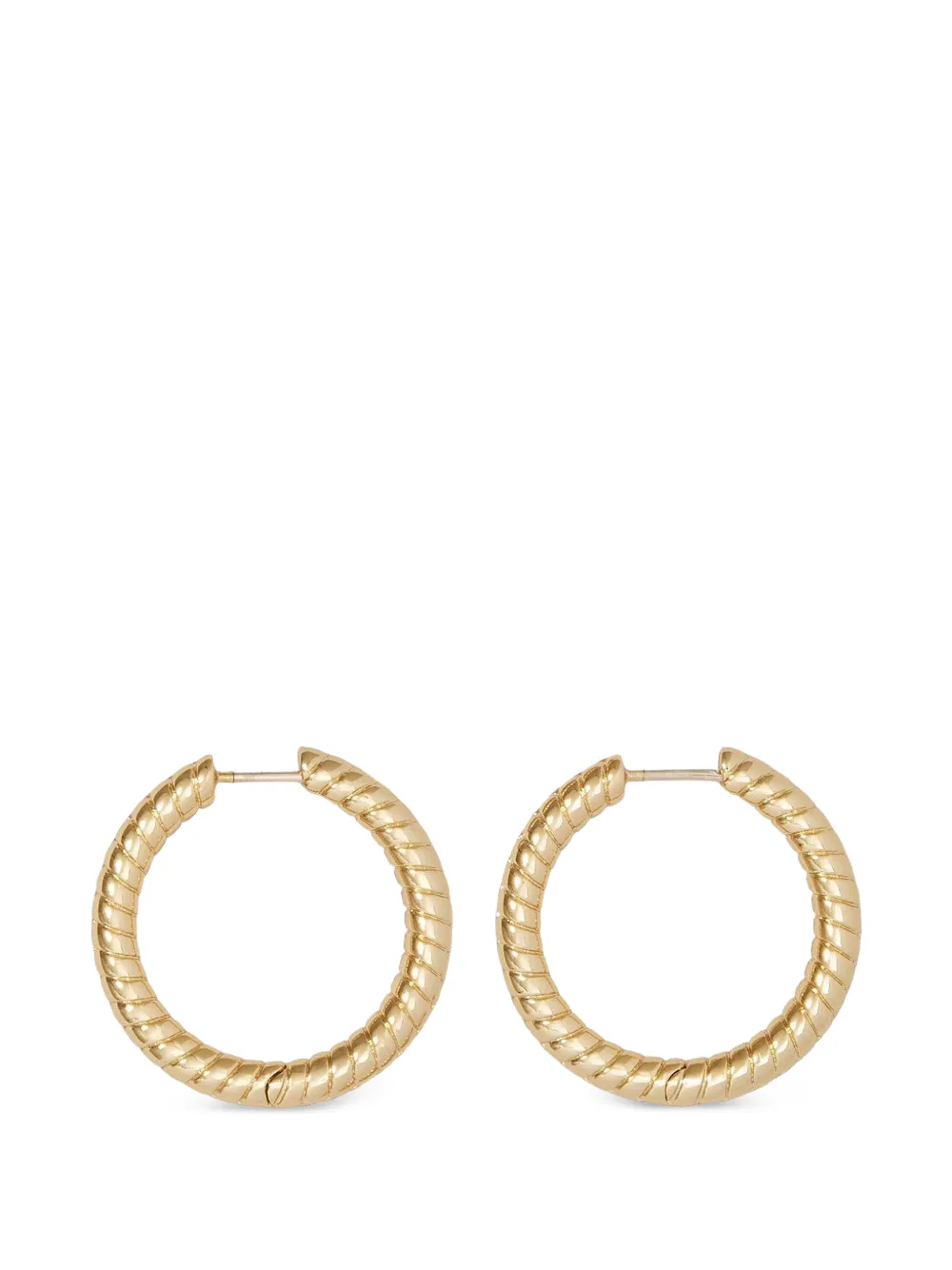 Jennifer Fisher Madison rope-detail huggie earrings - Oro