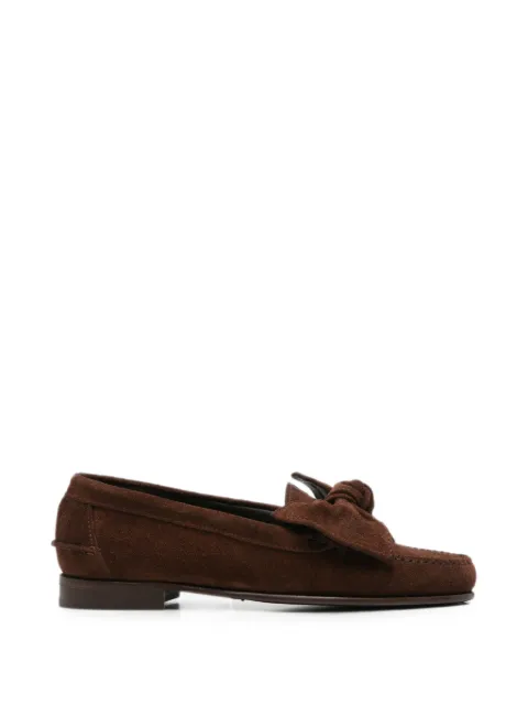 Hereu bow-detail suede loafers