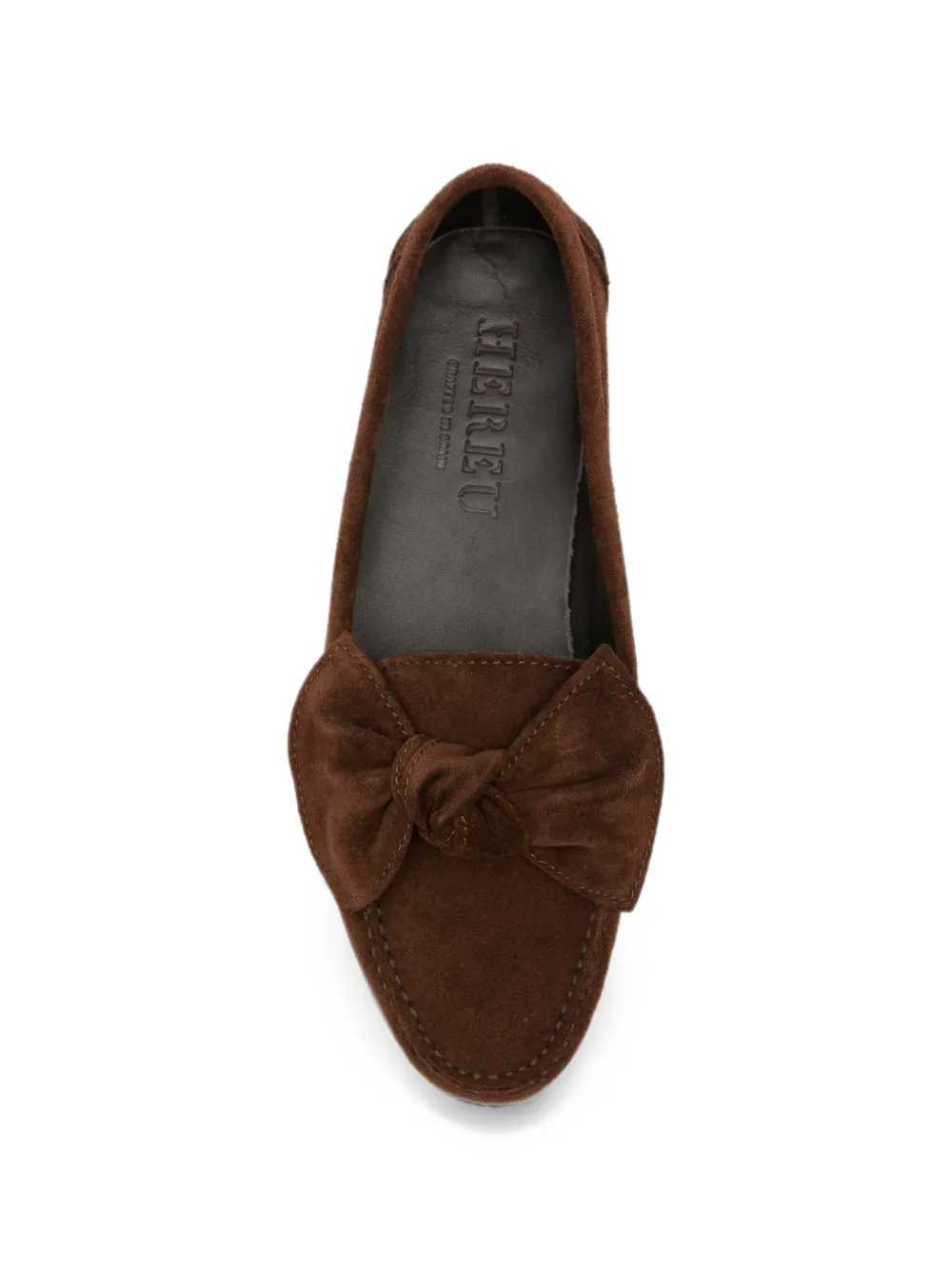 Hereu bow-detail suede loafers Bruin