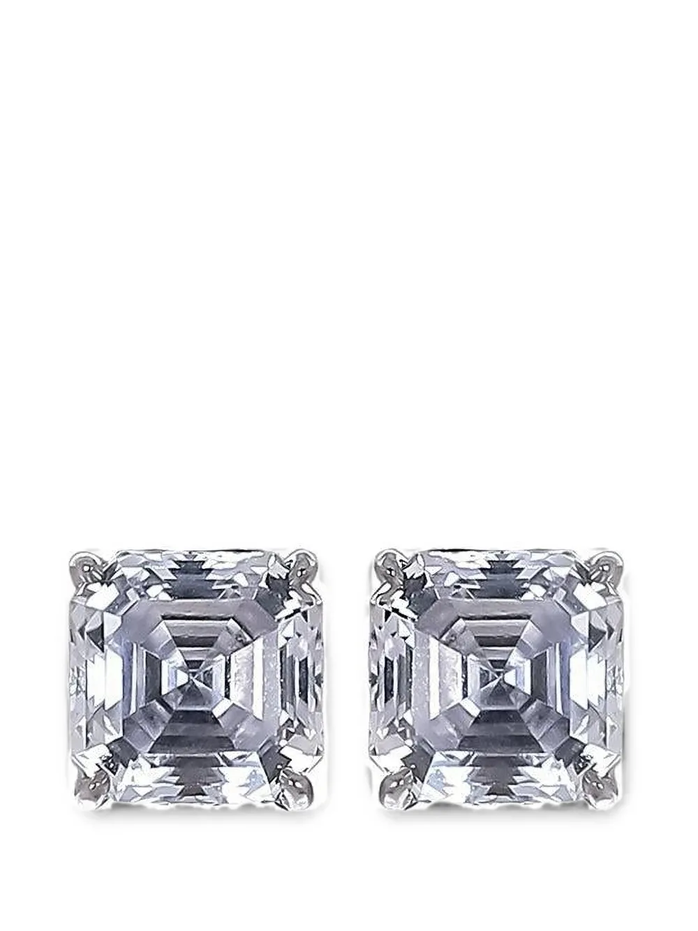 Fantasia by Deserio cubic zirconia clip-on earrings - Argento