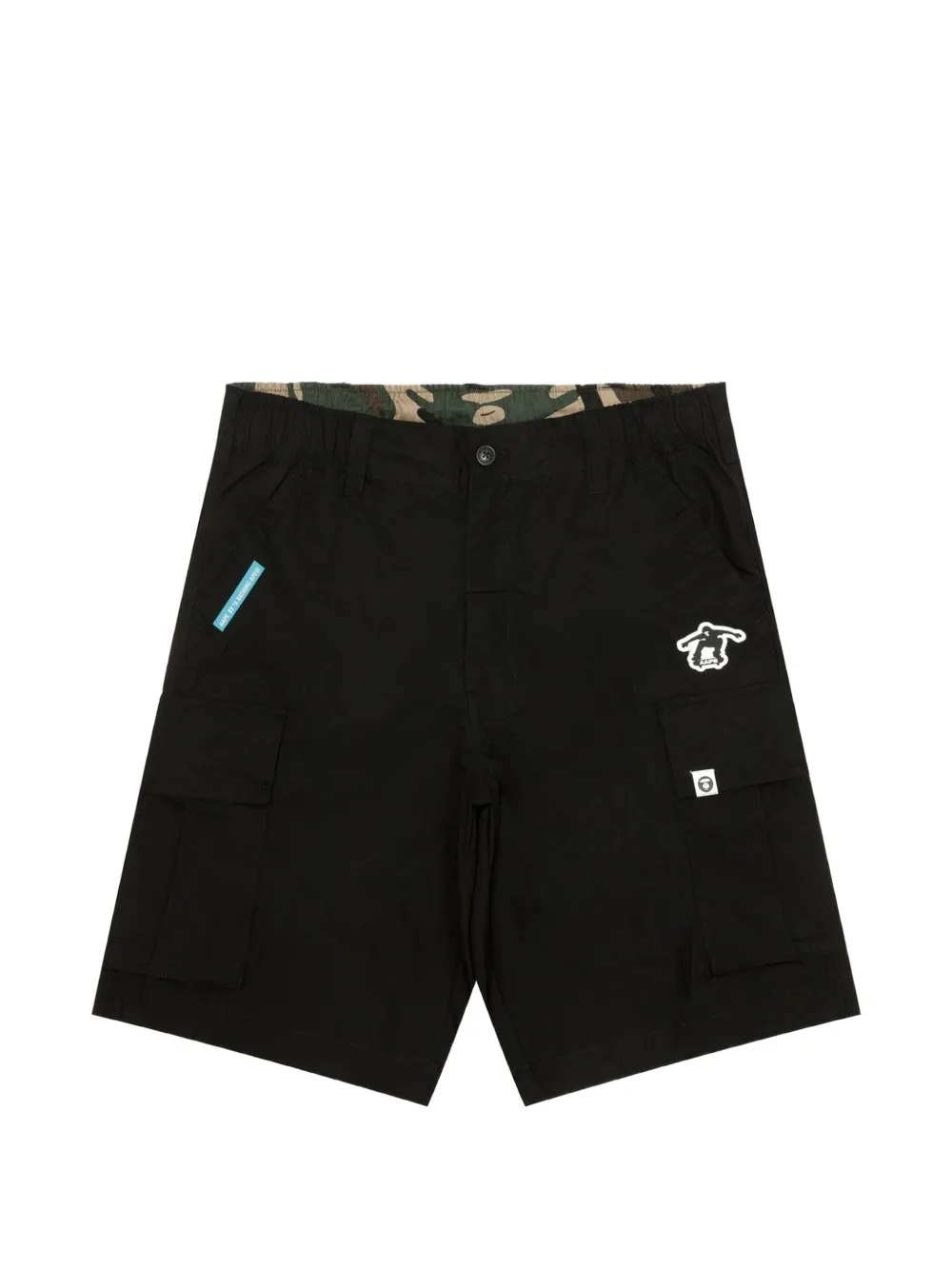 AAPE BY *A BATHING APE® Moonface logo cargo shorts - Black