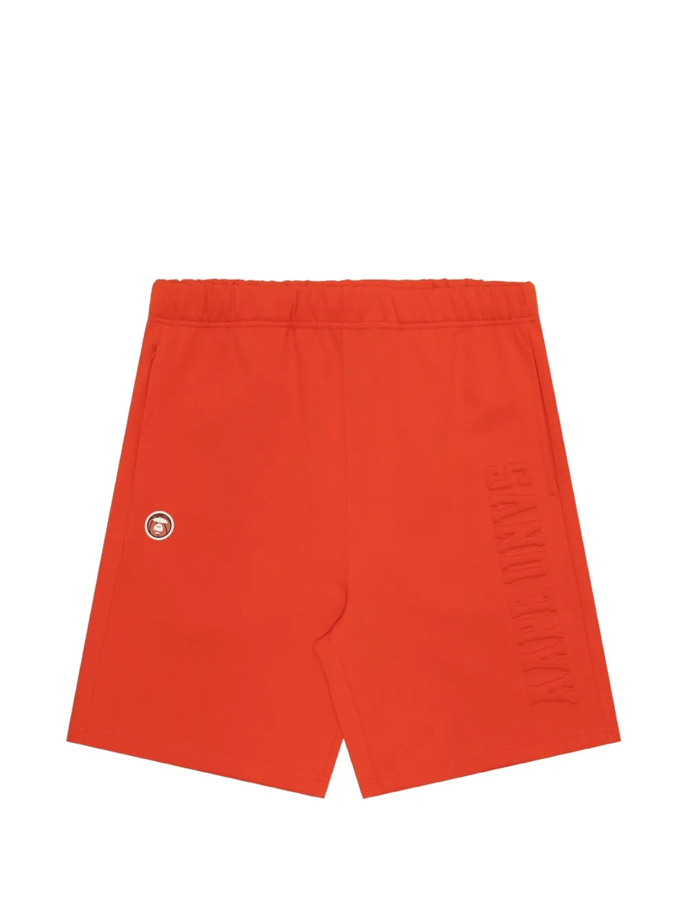AAPE BY *A BATHING APE® Moonface patch logo-embossed shorts