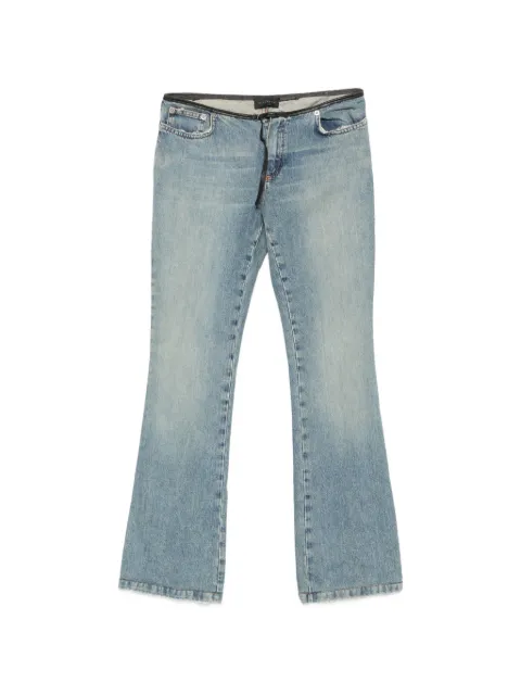 John Richmond Vintage 2000s logo-embellished jeans