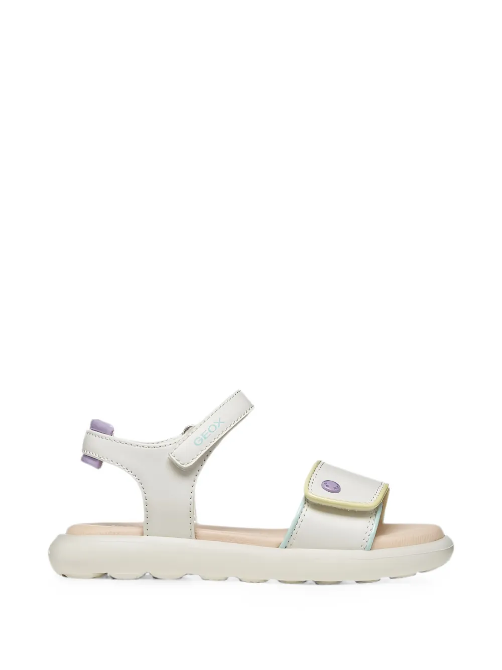 Geox Kids Puffypop touch-strap sandals Wit