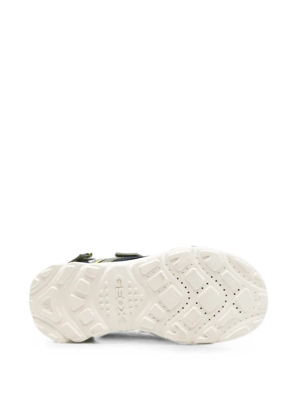 Geox Kids Airadyum touch-strap striped sandals Groen