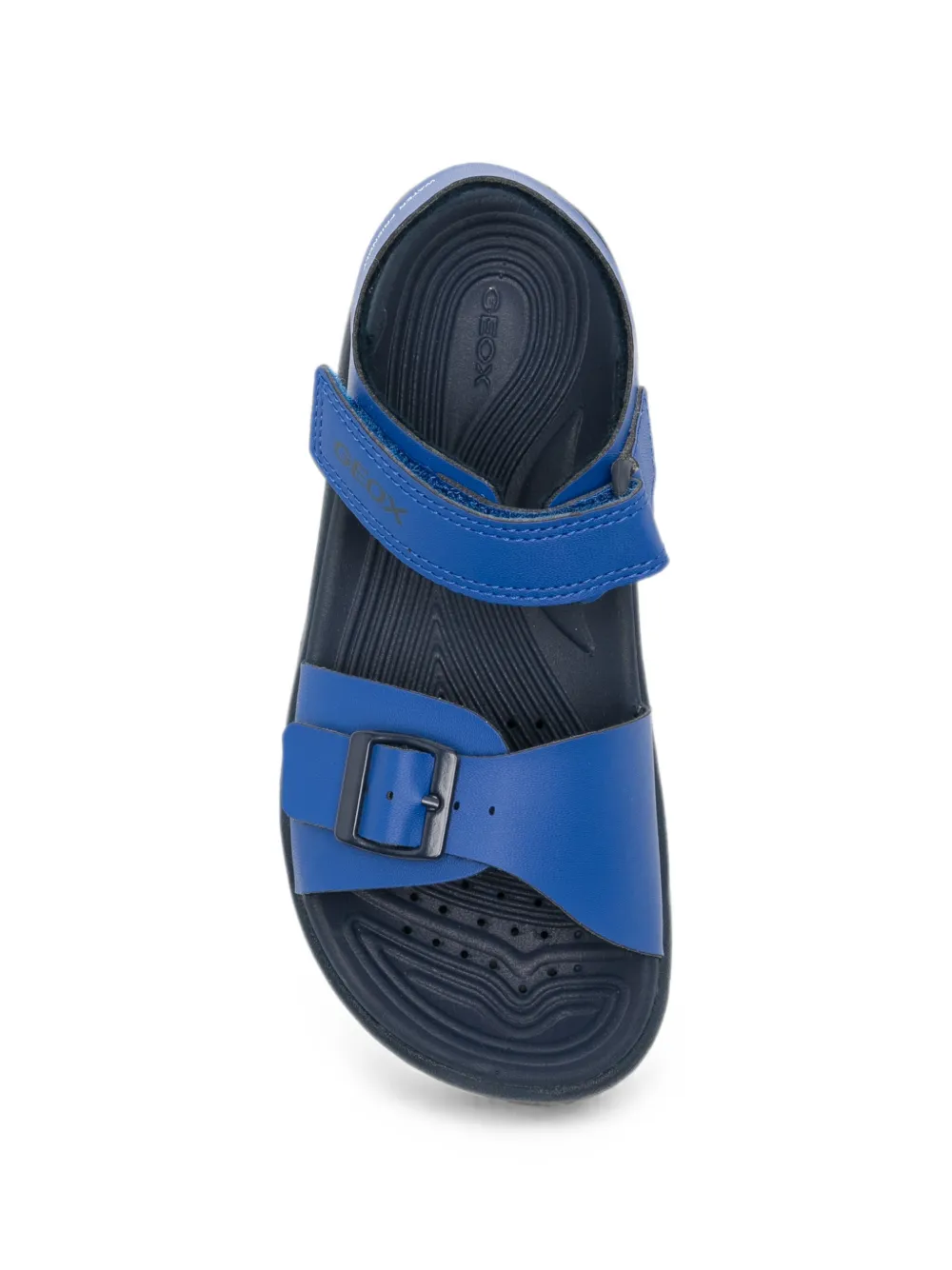 Geox Kids Fusbetto sandalen met klittenband en gespdetail Blauw