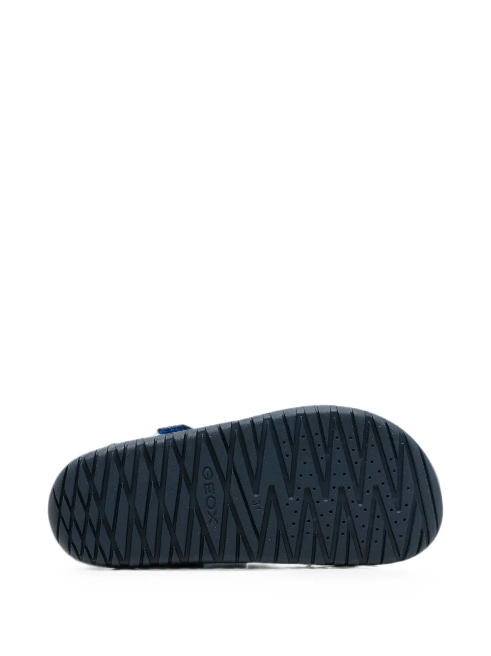 Geox Kids Fusbetto sandalen met klittenband en gespdetail Blauw