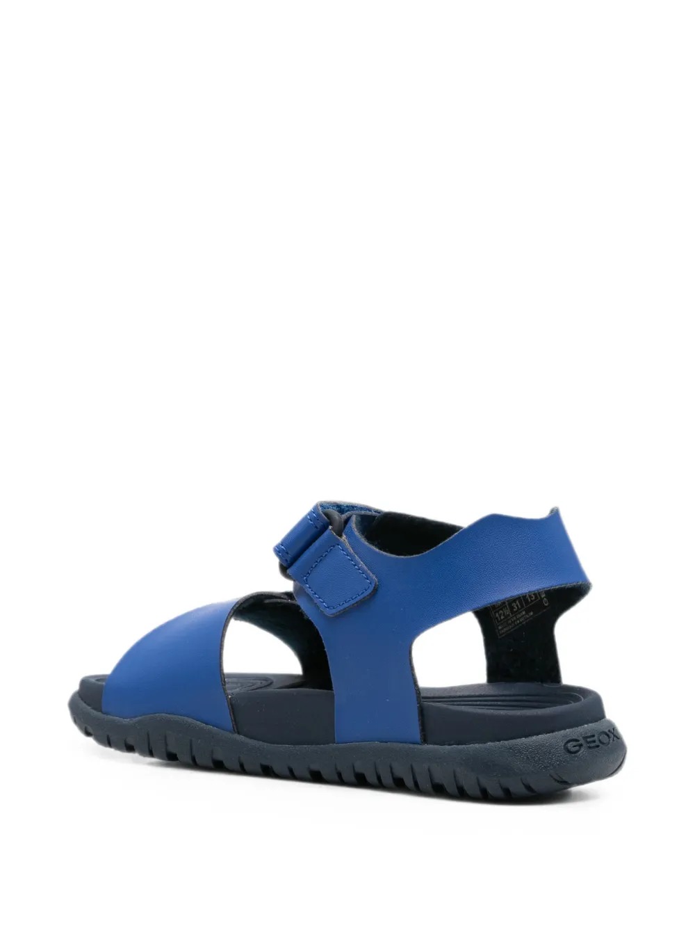 Geox Kids Fusbetto sandalen met klittenband en gespdetail Blauw