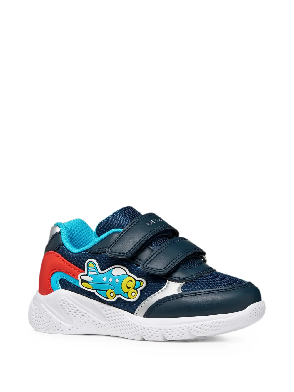 Geox Kids touch-strap sneakers Blauw